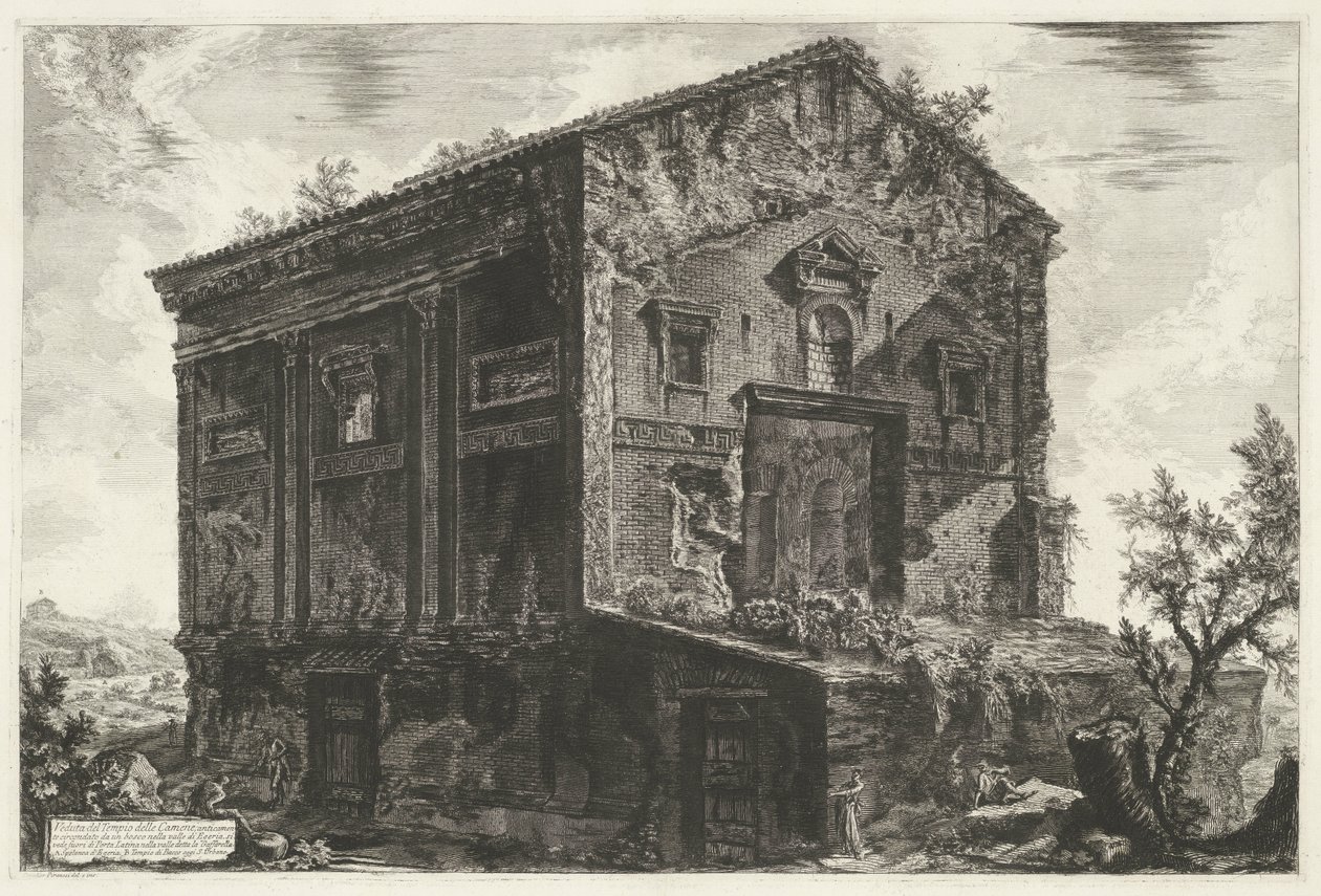 Tombe van Aspasia Annia Regilla te Rome door Giovanni Battista Piranesi