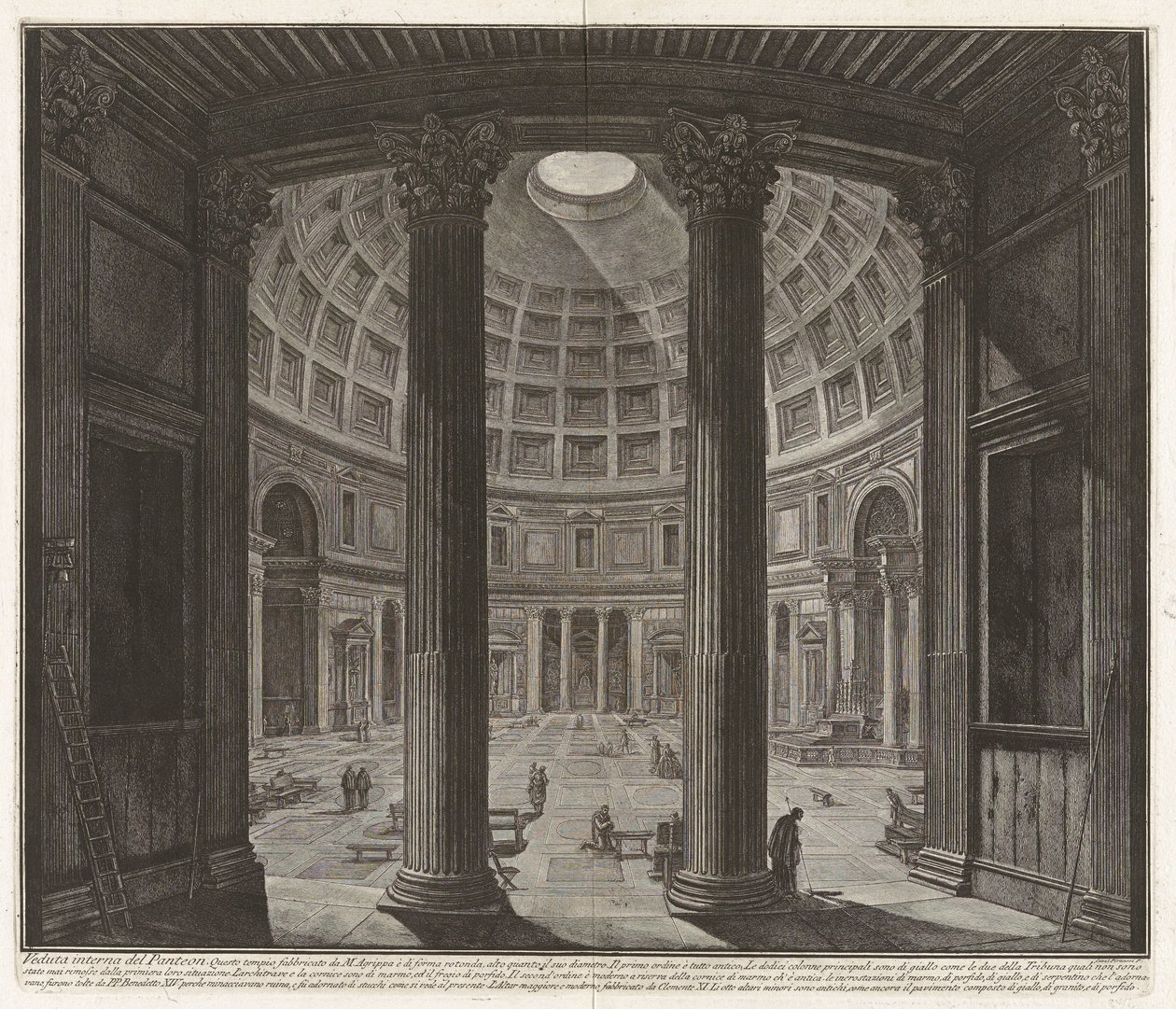 Interieur van het Pantheon..., uit 