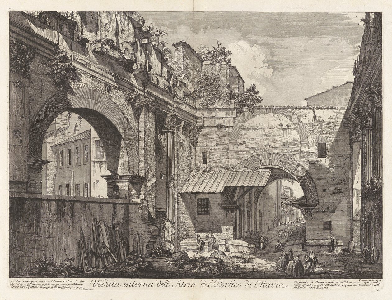 Veduta interna dell door Giovanni Battista Piranesi