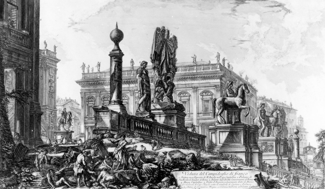 Uitzicht op de Capitolijnse heuvel, uit de serie 