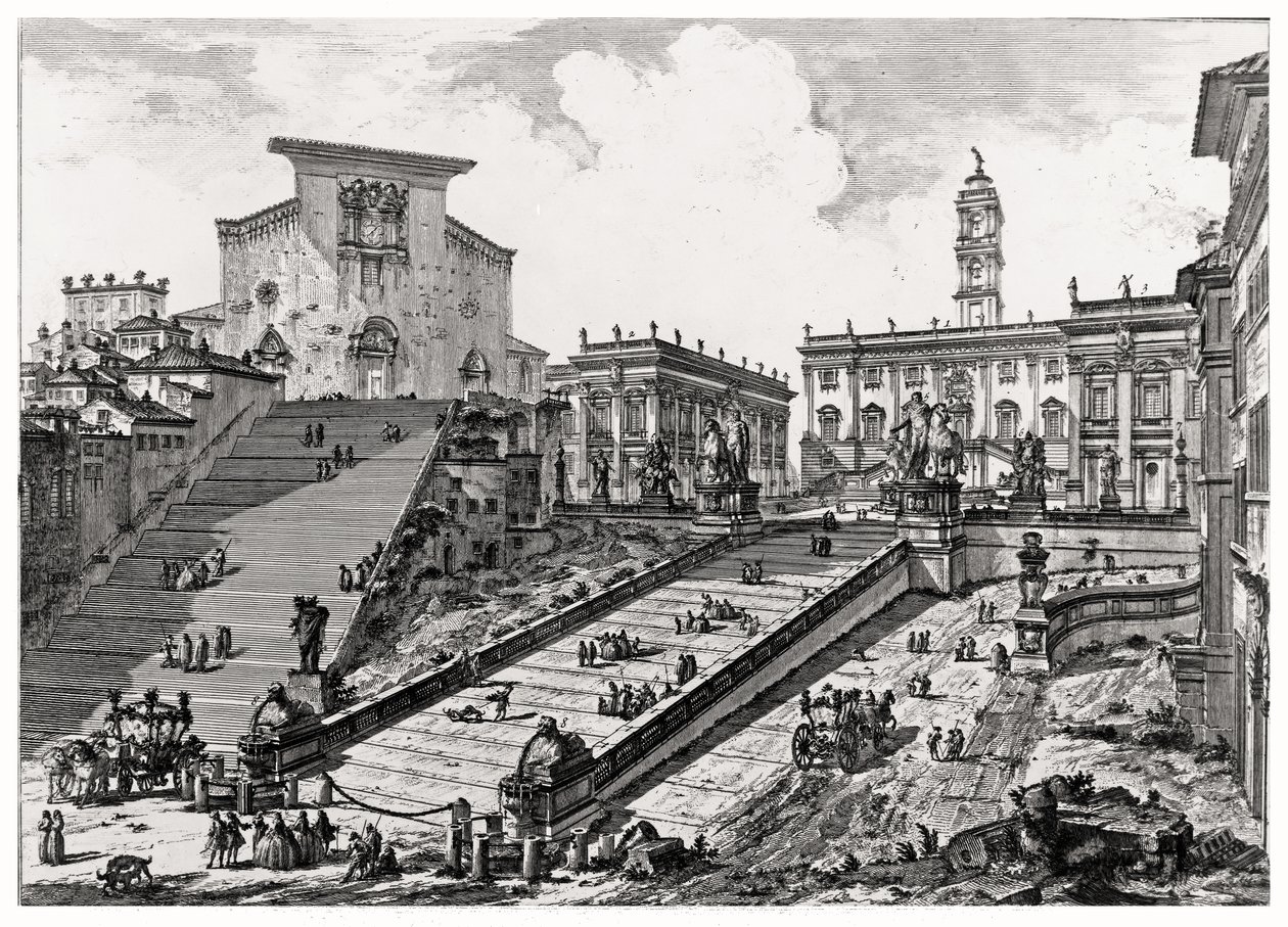 Uitzicht op de Capitolijnse heuvel, uit de 