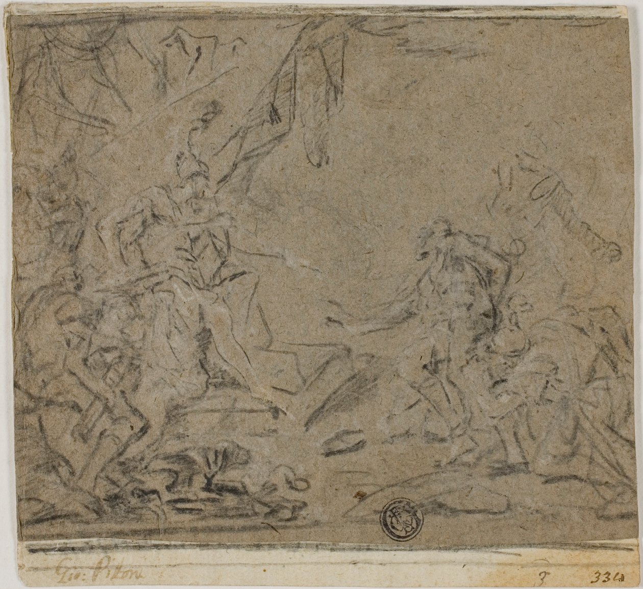 Familie van Darius voor Alexander door Giovanni Battista Pittoni the Younger