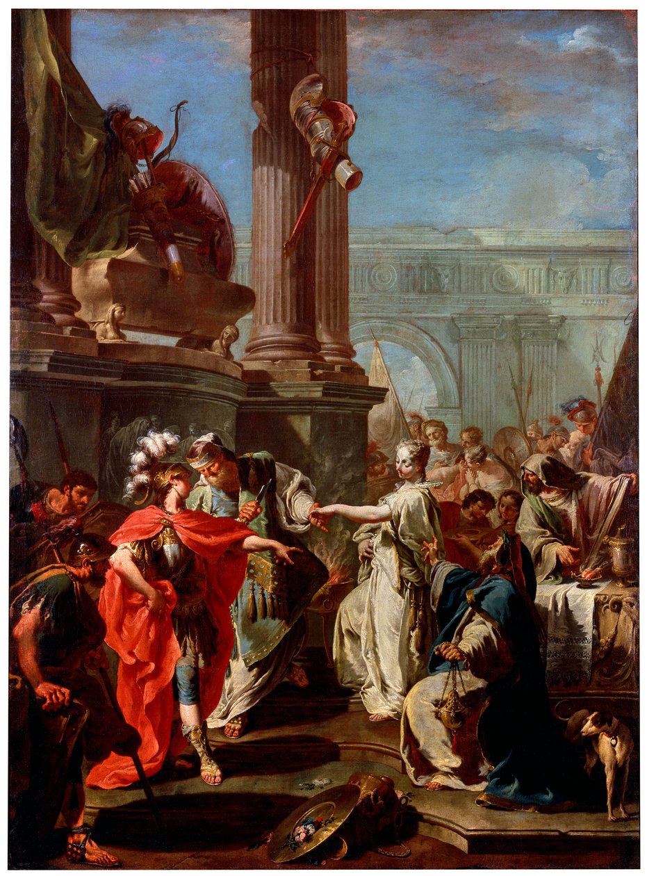 Het offer van Polyxena door Giovanni Battista Pittoni the Younger