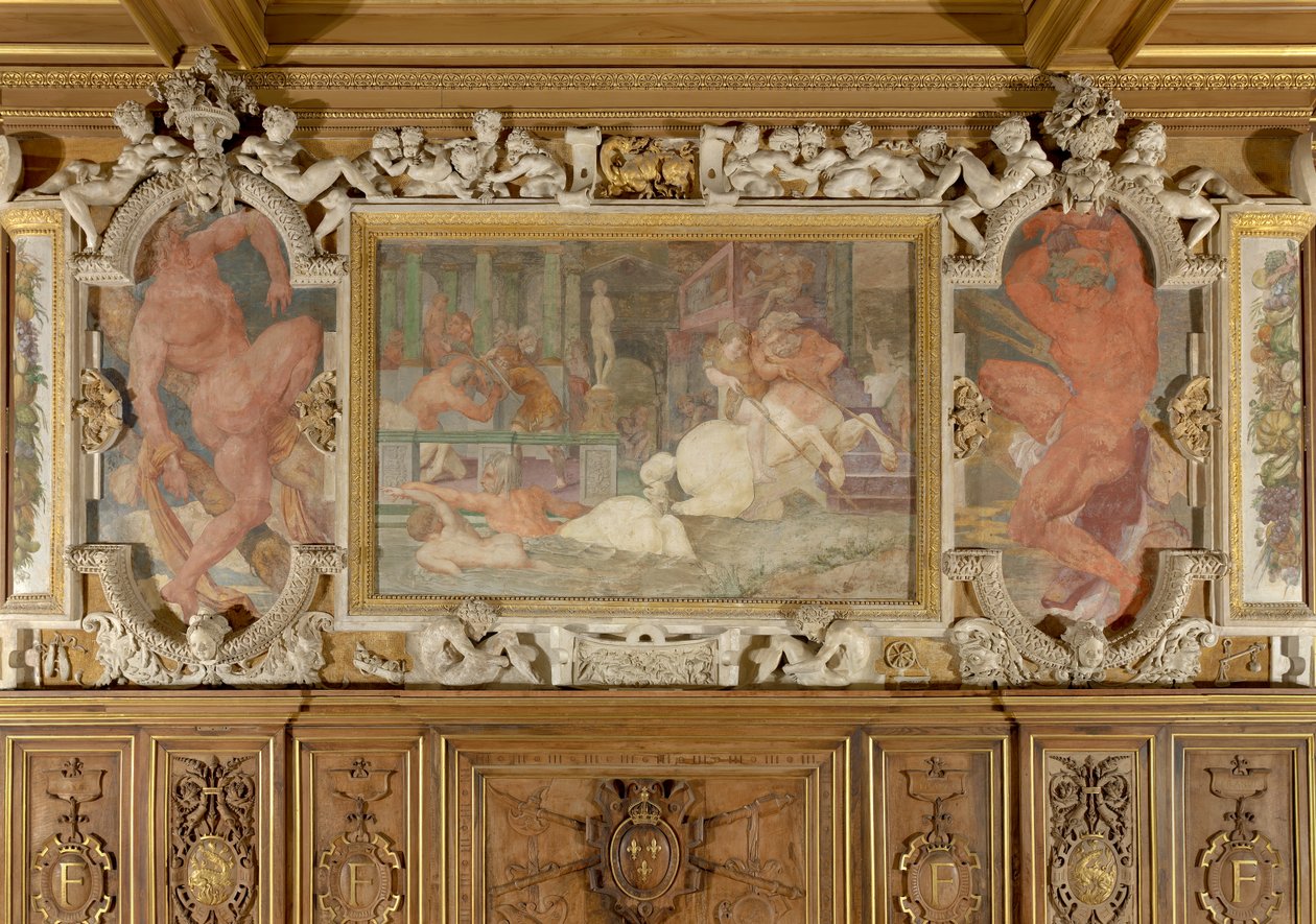 De Francois 1er galerij door Giovanni Battista Rosso Fiorentino