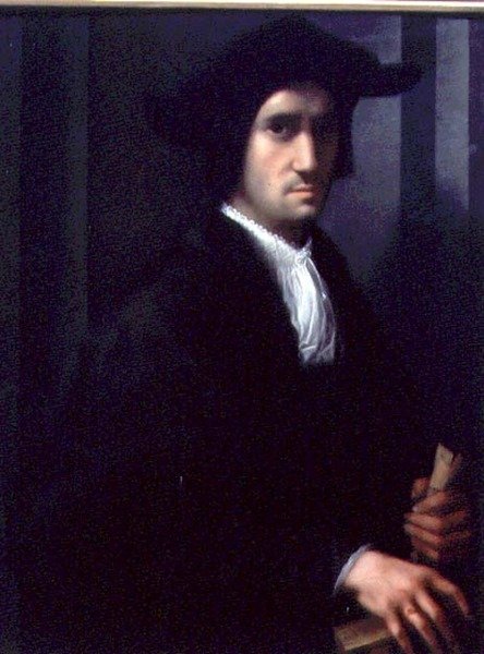 Portret van een Man door Giovanni Battista Rosso Fiorentino