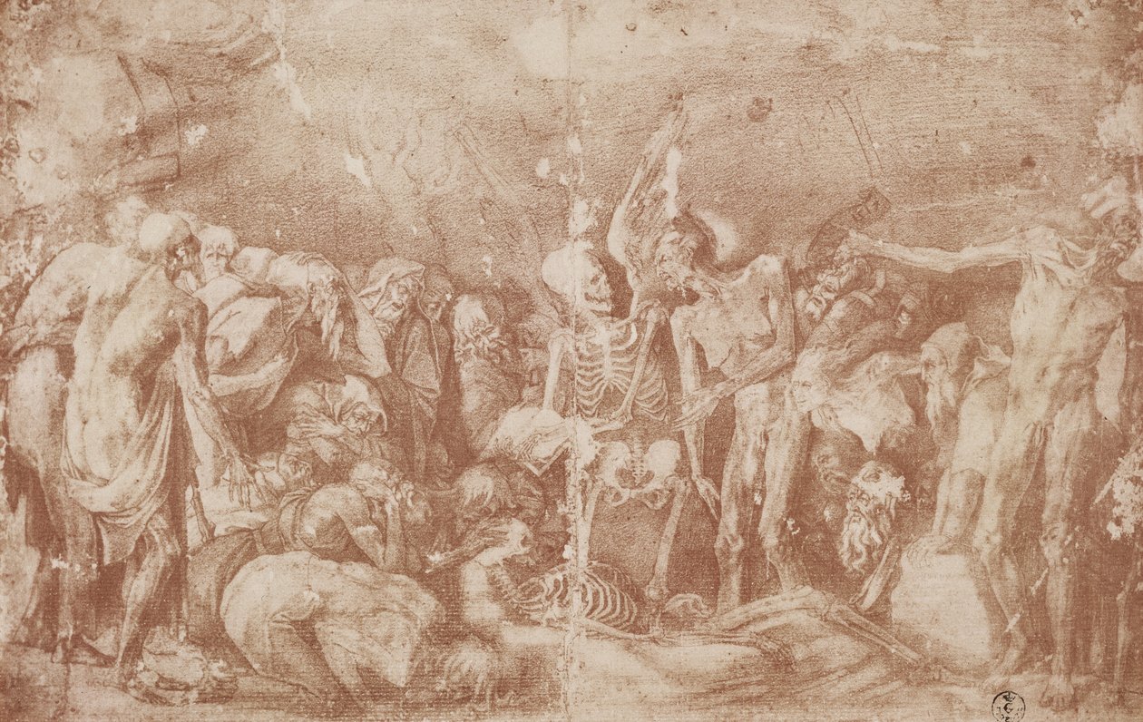 Studie van de levenden en de doden verzameld door Giovanni Battista Rosso Fiorentino