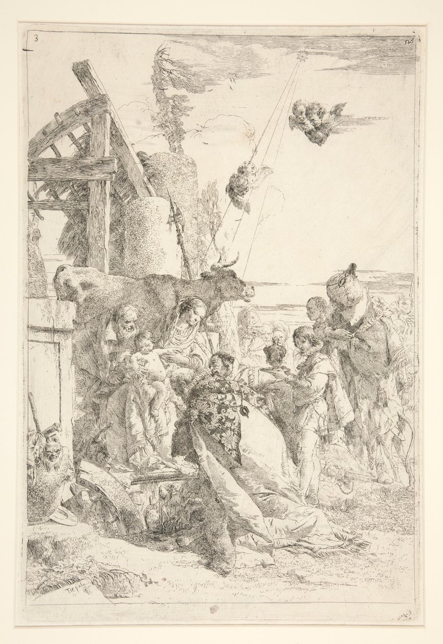 Aanbidding der Wijzen door Giovanni Battista Tiepolo