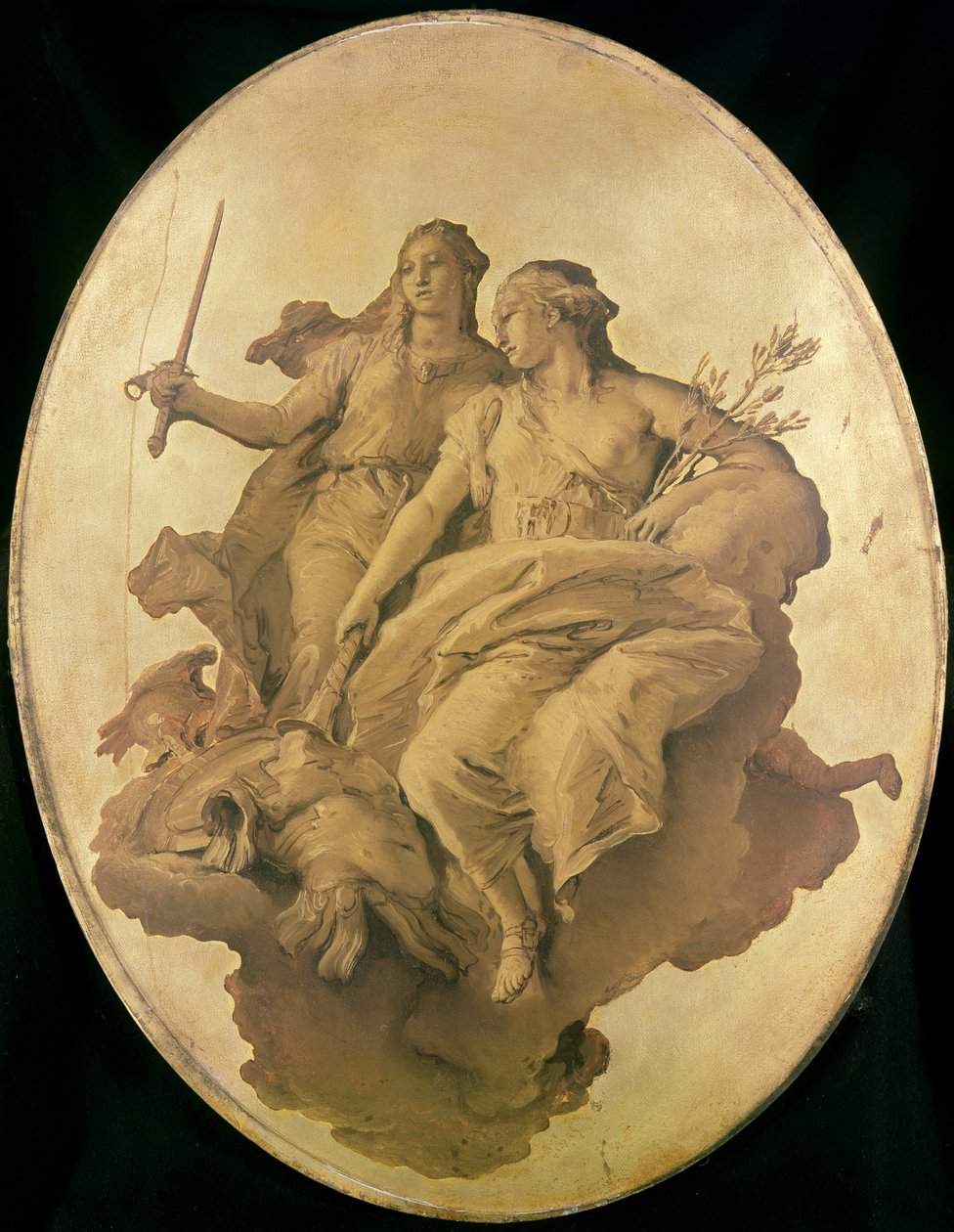 Allegorie van Vrede en Gerechtigheid door Giovanni Battista Tiepolo