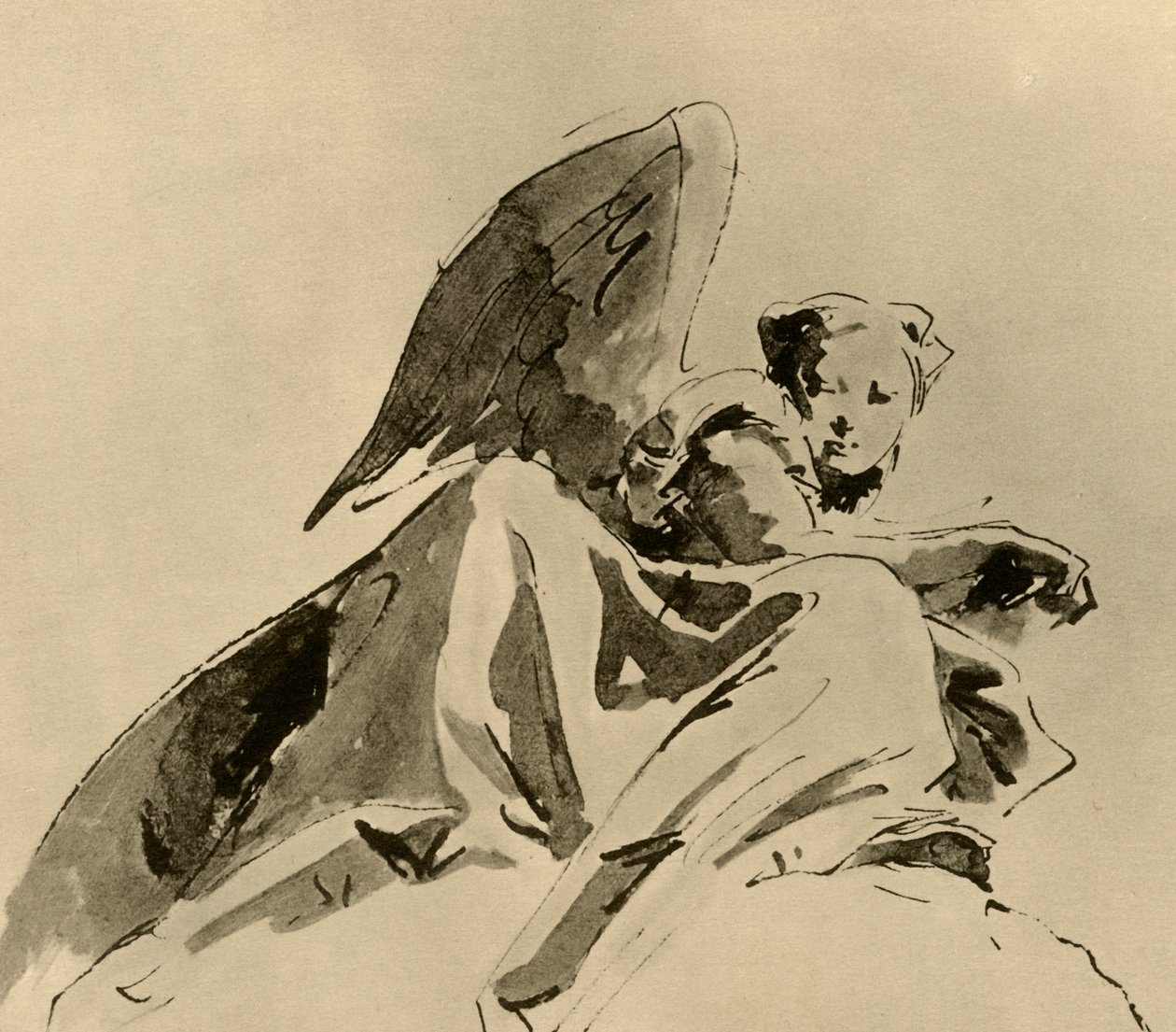 Engel, ca. 1753-1762, 1928 door Giovanni Battista Tiepolo