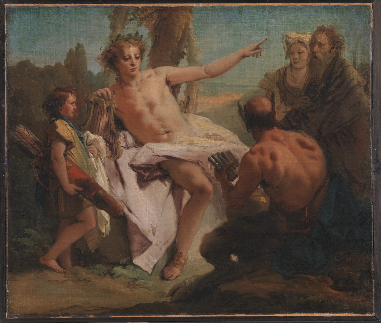 Apollo en Marsyas door Giovanni-Battista Tiepolo