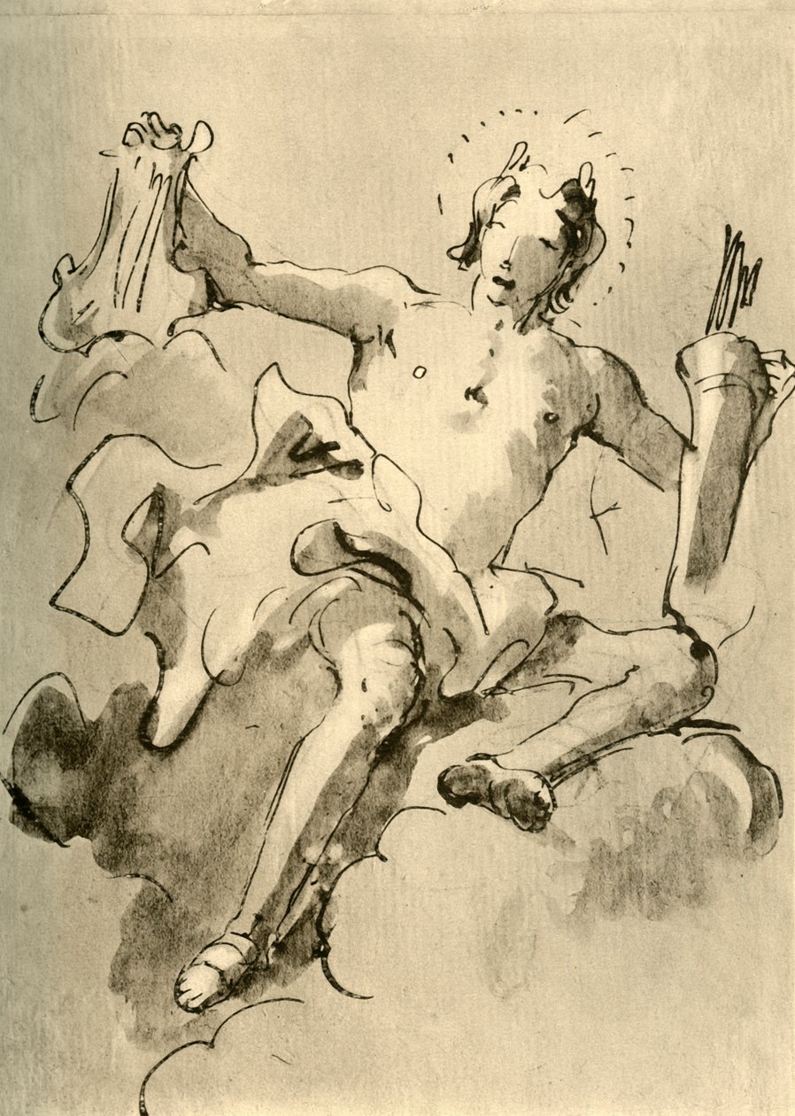 Apollo, ca. 1757, 1928 door Giovanni Battista Tiepolo