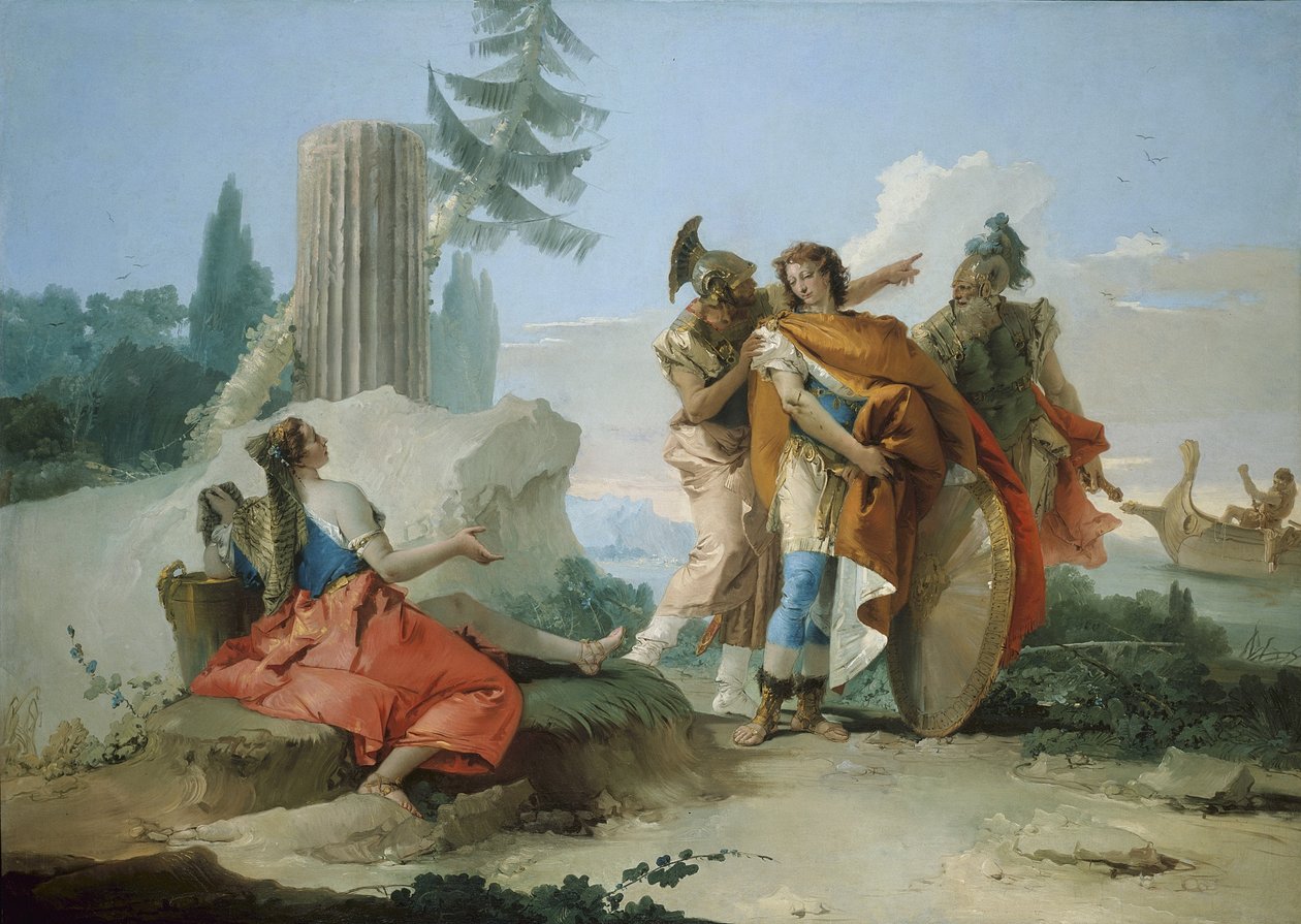 Armida verlaten door Rinaldo, 1742-45 door Giovanni-Battista Tiepolo
