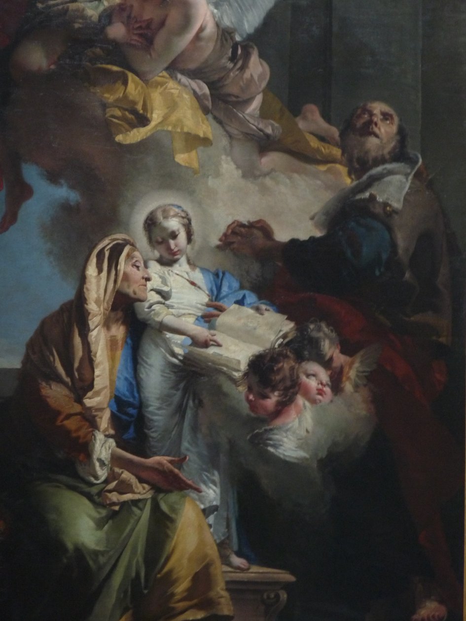 Opvoeding van de Maagd door Giovanni Battista Tiepolo