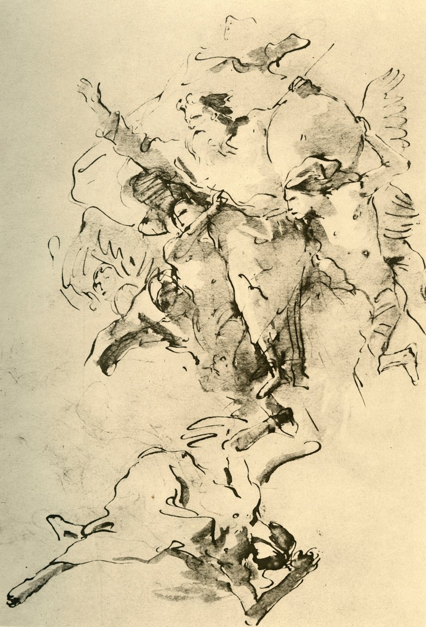 God de Vader omringd door engelen, 1758-1759, 1928 door Giovanni Battista Tiepolo