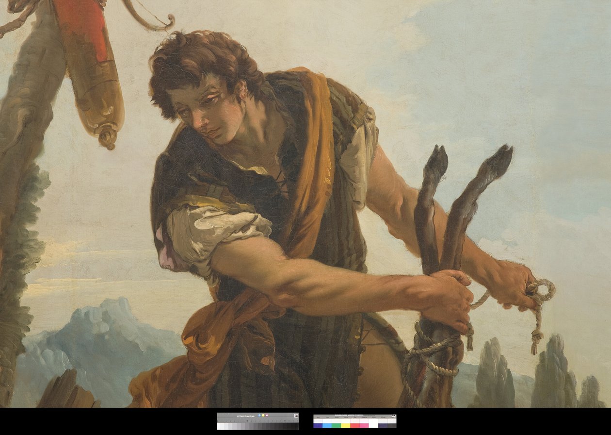 Jager met Hert, 1718 door Giovanni Battista Tiepolo