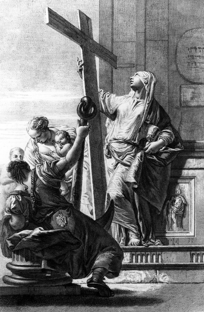 Personificaties van Geloof, Hoop en Liefde, gegraveerd door Pietro Monaco, c.1750 door Giovanni Battista Tiepolo