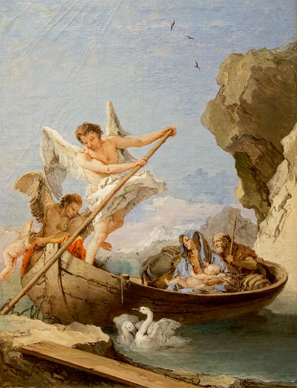 Portugees: Ontsnap naar Egypte Vlucht in Egypte door Giovanni Battista Tiepolo