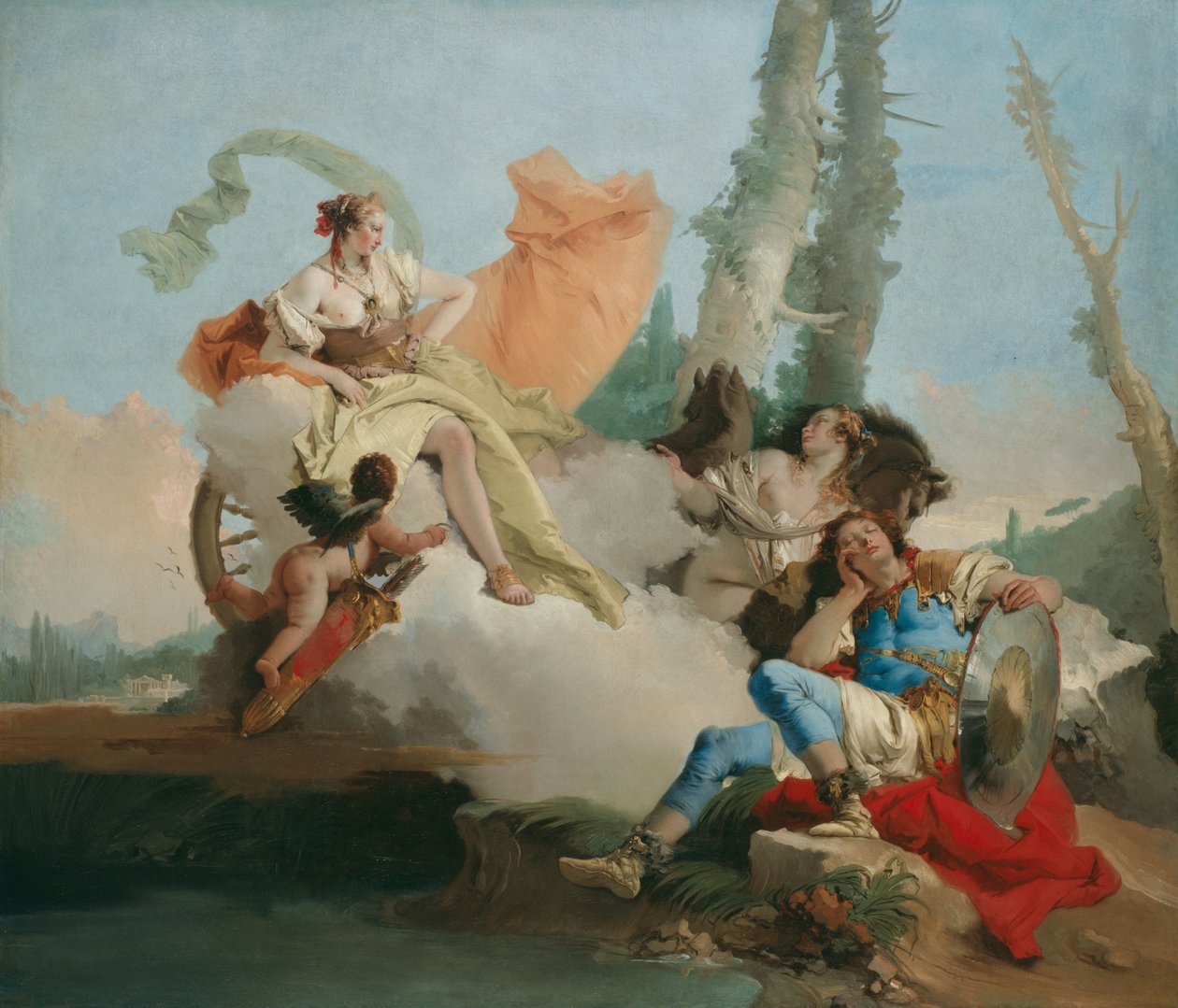Rinaldo Betoverd door Armida door Giovanni-Battista Tiepolo