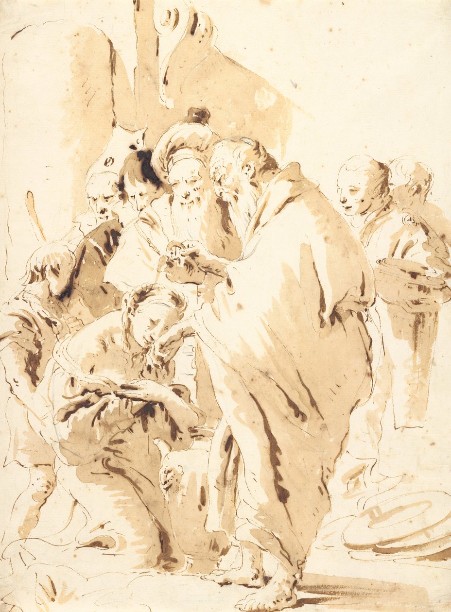 Sint Prosdocimus doopt Sint Giustina door Giovanni Battista Tiepolo