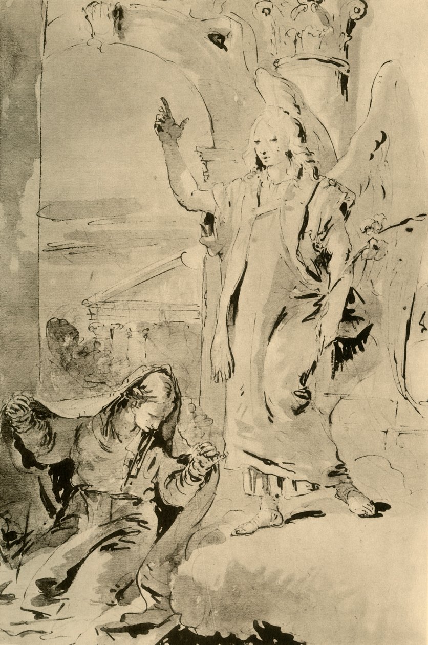 De Aankondiging, midden 18e eeuw, 1928 door Giovanni Battista Tiepolo