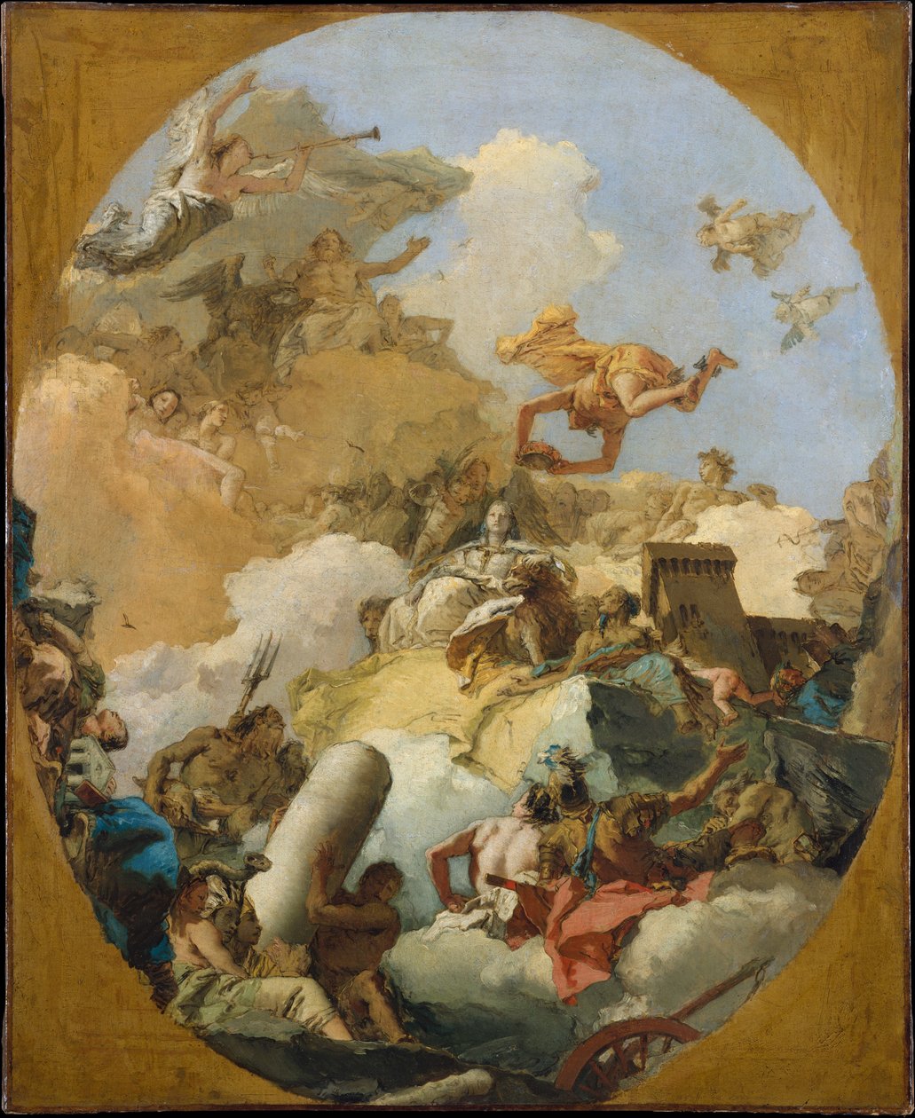 Die Apotheose der spanischen Monarchie door Giovanni Battista Tiepolo