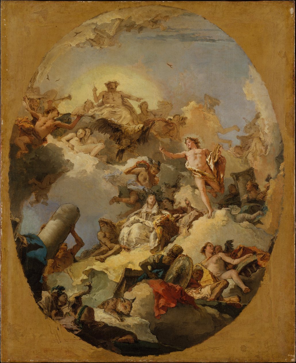 Die Apotheose der spanischen Monarchie door Giovanni Battista Tiepolo