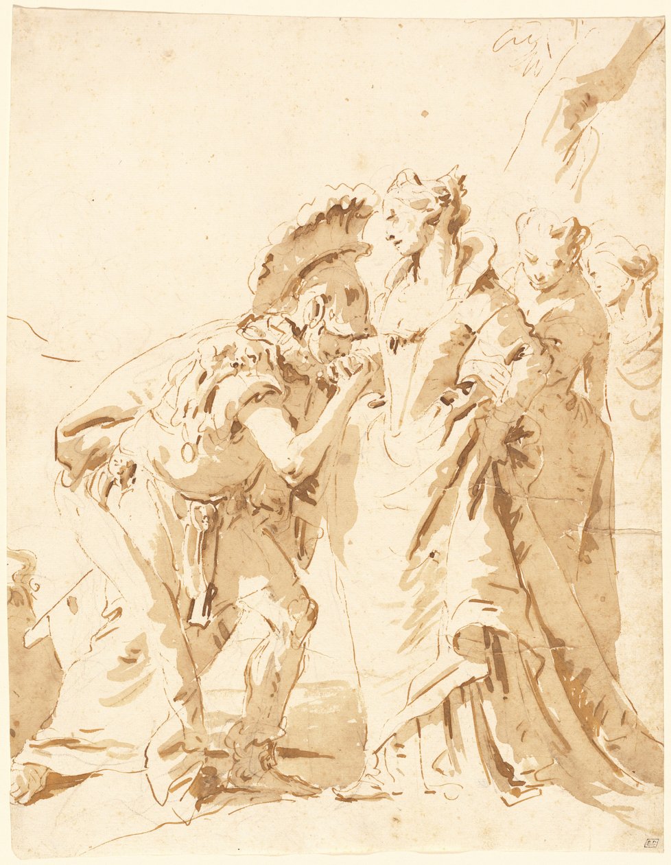 De ontmoeting van Antony en Cleopatra door Giovanni Battista Tiepolo