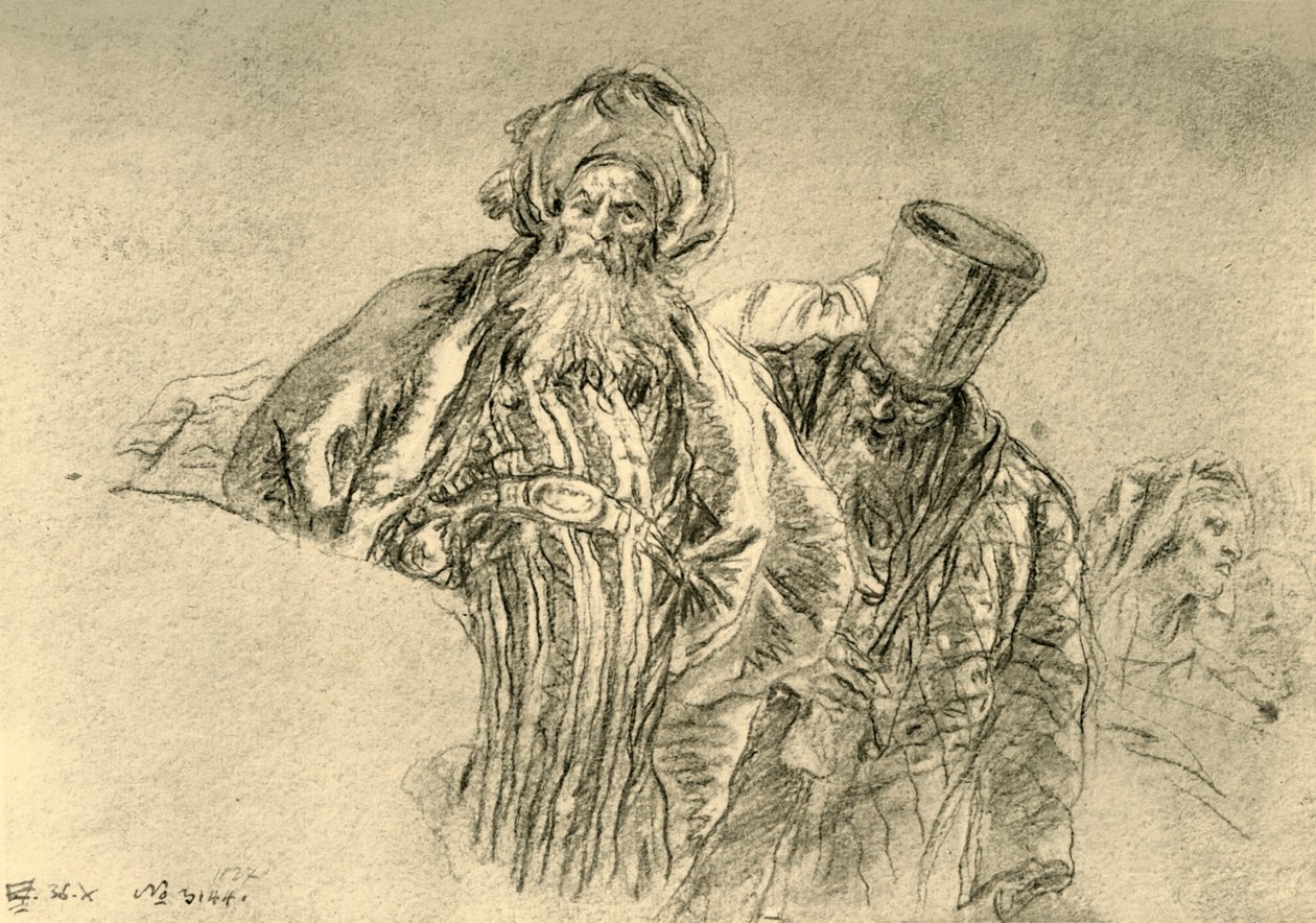 Twee oosterse kooplieden, 1753, 1928 door Giovanni Battista Tiepolo