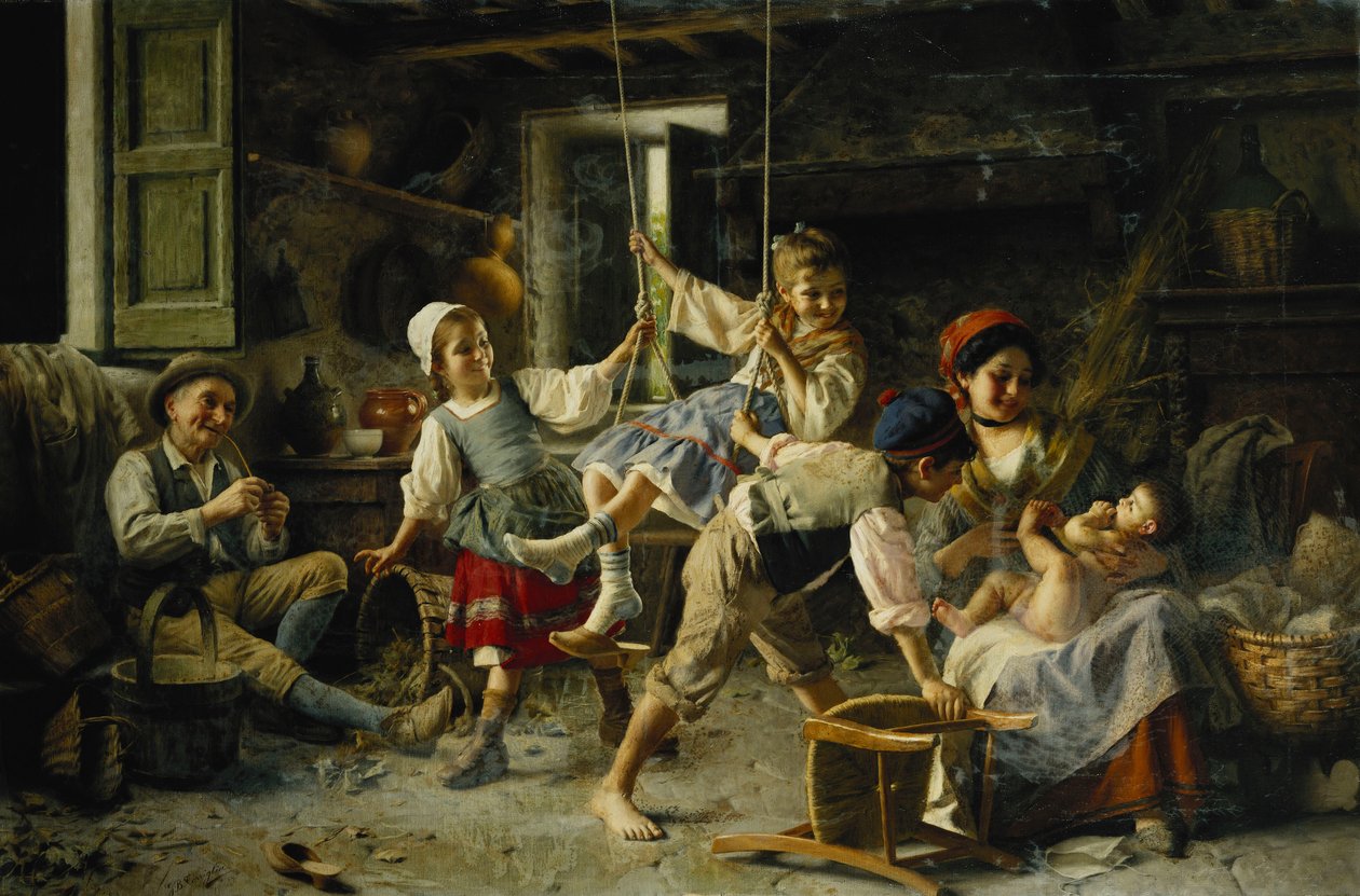 De schommel door Giovanni Battista Torriglia