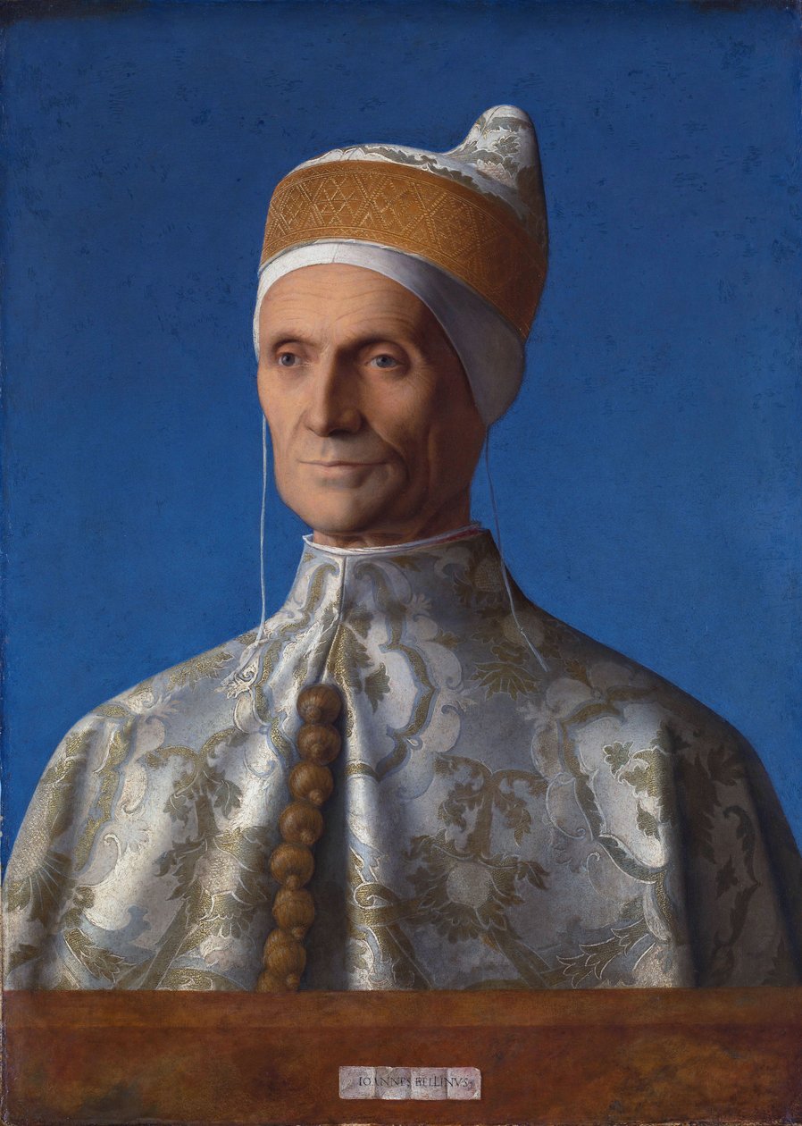 Italiaans: Portret van Doge Leonardo Loredan Portret van Doge Leonardo Loredan door Giovanni Bellini
