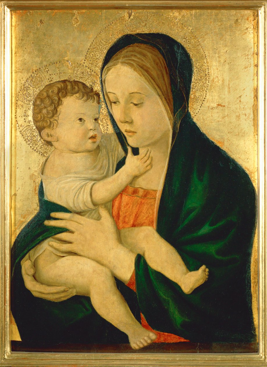 Madonna, ca. 1475 (schilderij op hout) door Giovanni Bellini