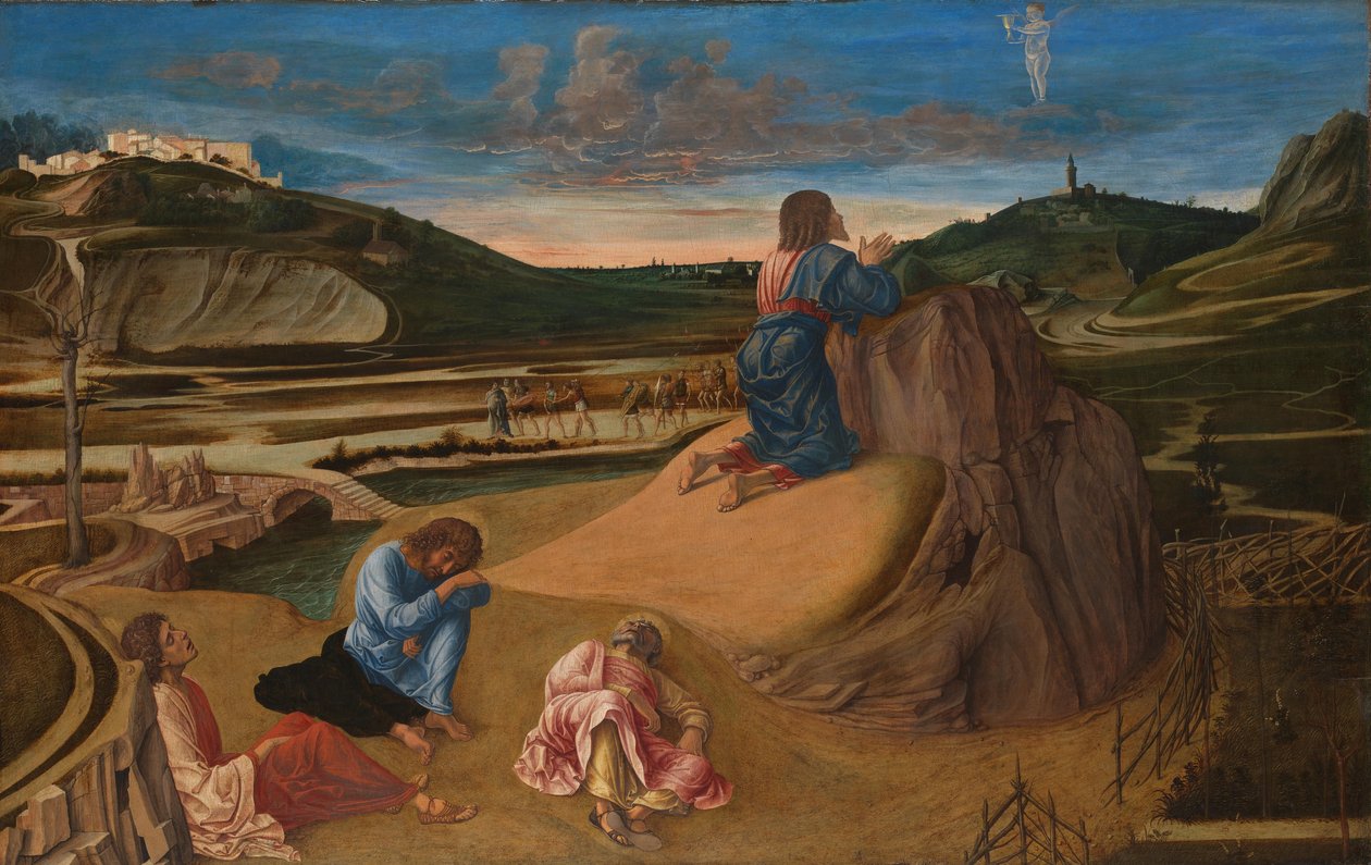 De lijdensweg in de tuin door Giovanni Bellini