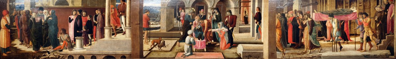 Drie verhalen van Drusiana en van Johannes de Evangelist door Giovanni Bellini