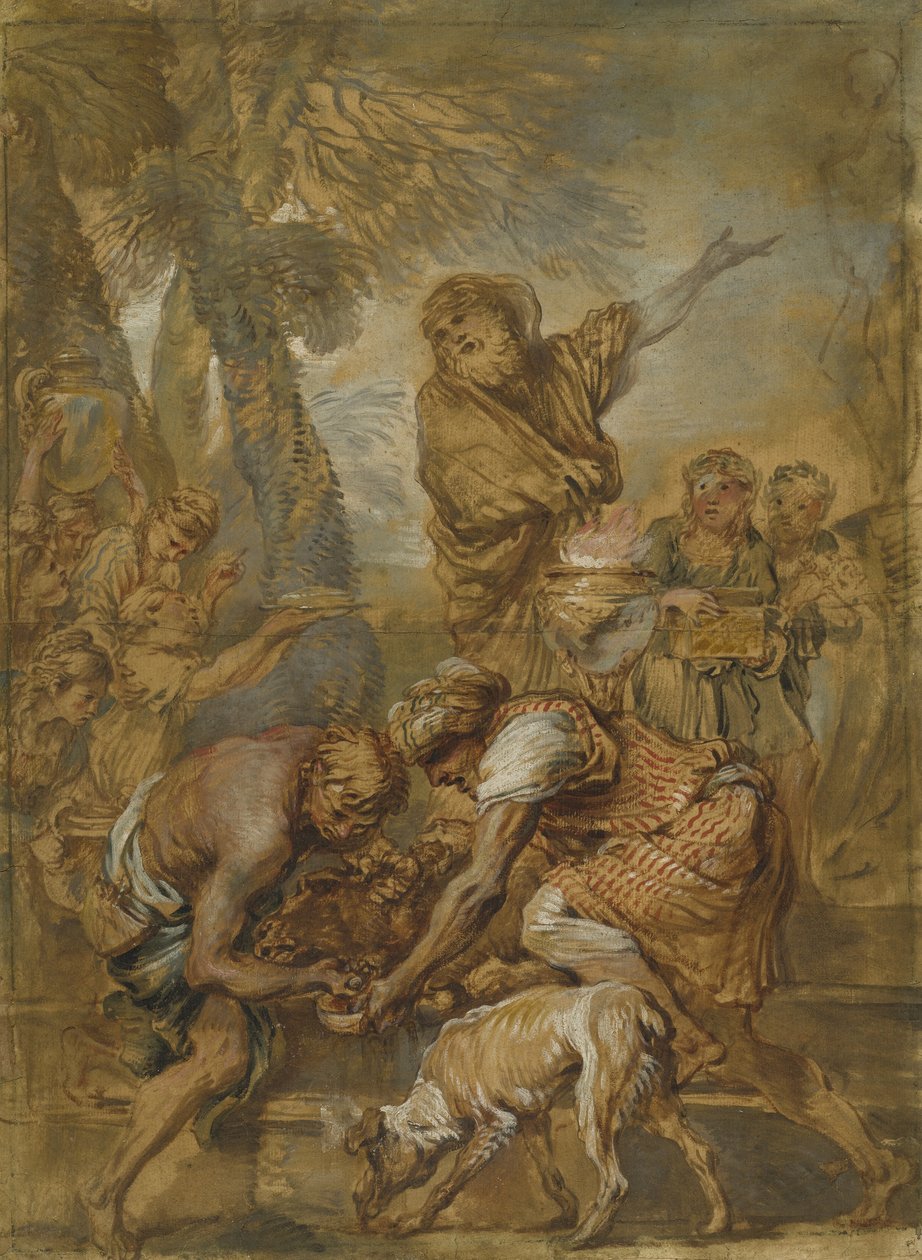 Een Heidens Offer door Giovanni Benedetto Castiglione