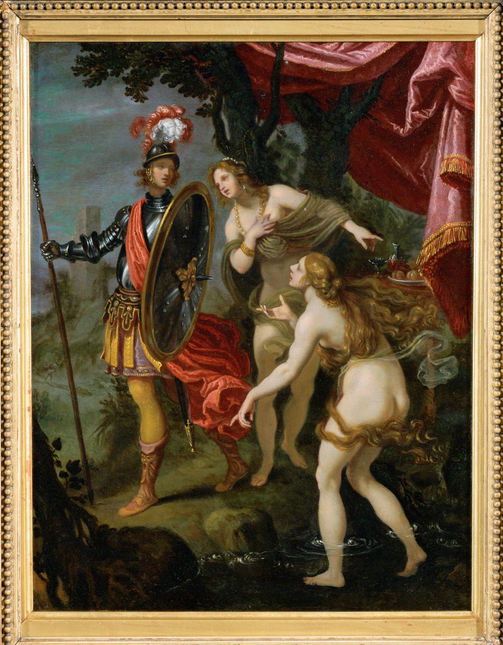 Carlo allant delivrer Rinaldo. Carlo is op weg om Rinaldo te redden van ... door Giovanni Biliverti