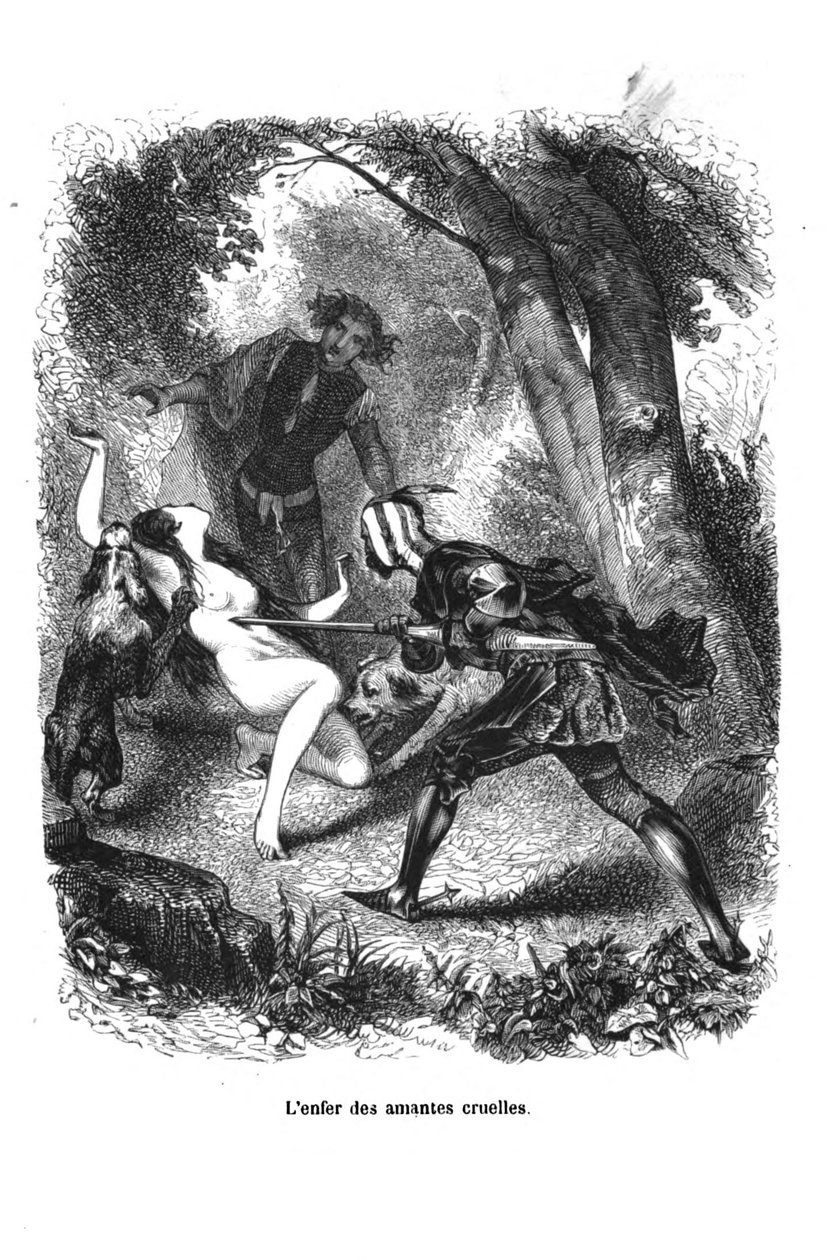 Decameron - Dag 5, kort verhaal 8 - De hel van wrede minnaars door Giovanni Boccaccio
