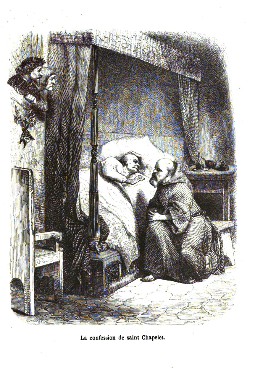 Decameron - Eerste dag, kort verhaal 1 - De biecht van de heilige Rozenkrans door Giovanni Boccaccio