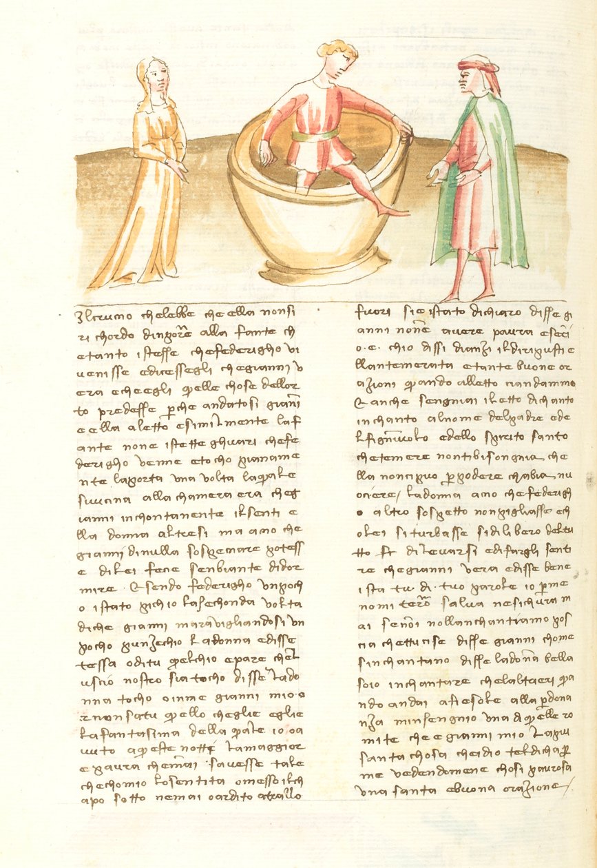 Decameron, A la fortune du pot ; Mari de Peronella sortant de la jarre , Septième journée, nouvelle 2. door Giovanni Boccaccio