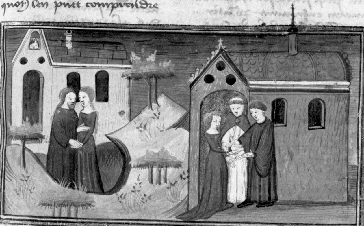 Decameron, Alibech is bij een kluizenaar; Alibech trouwt met Neerbale. Derde dag, nieuws 10 door Giovanni Boccaccio