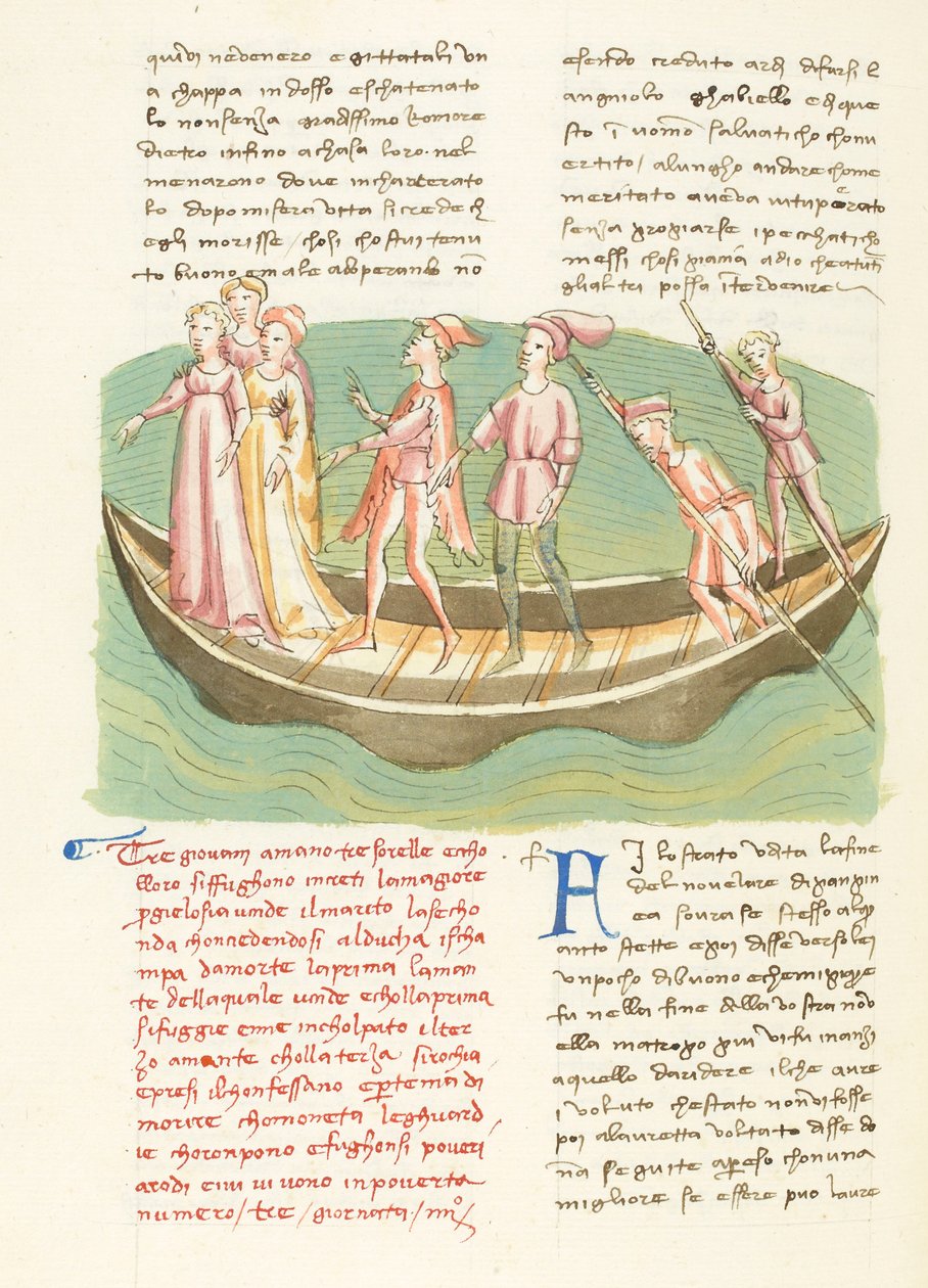 Decameron, Entremetteur malgré lui - Ninette en haar zussen varen , Vierde dag, kort verhaal 3. door Giovanni Boccaccio