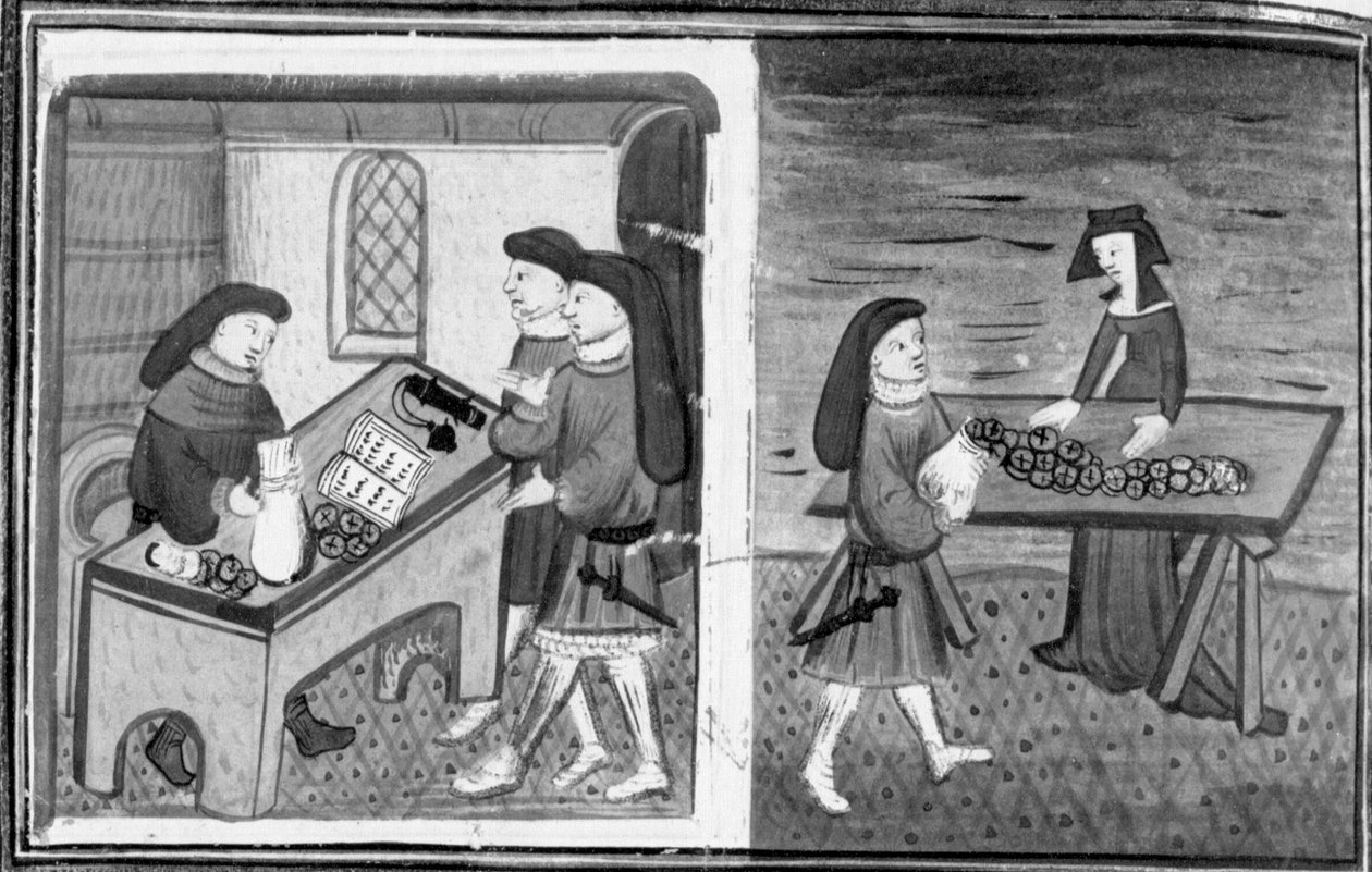 Decameron, Guasparruolo leent geld aan Gulfardo; Gulfardo geeft het geld aan Ambrogia. Dag acht, nieuwsbericht 1 door Giovanni Boccaccio