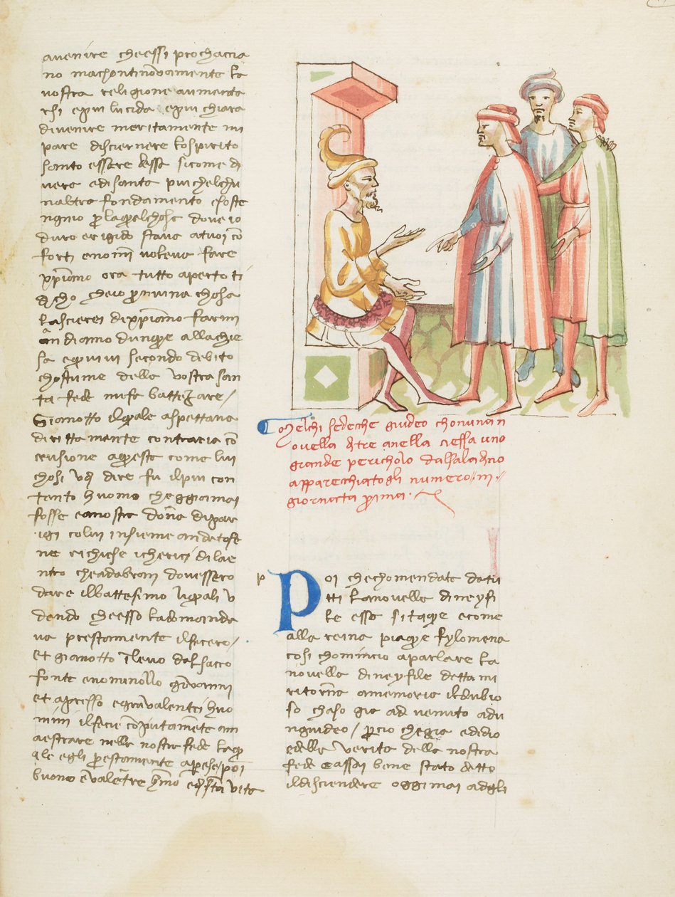 Decameron, De parabel van de drie ringen - Saladin en Melchisedech van Alexandrië, Eerste dag, kort verhaal 3. door Giovanni Boccaccio