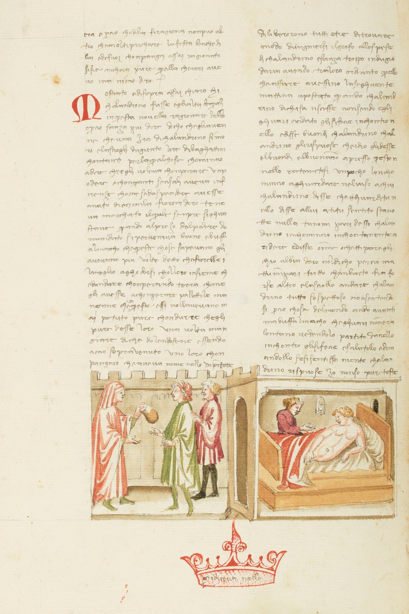Decameron, De denkbeeldige zieke man - Calandrino de denkbeeldige zieke man, Negende dag, kort verhaal 3 door Giovanni Boccaccio