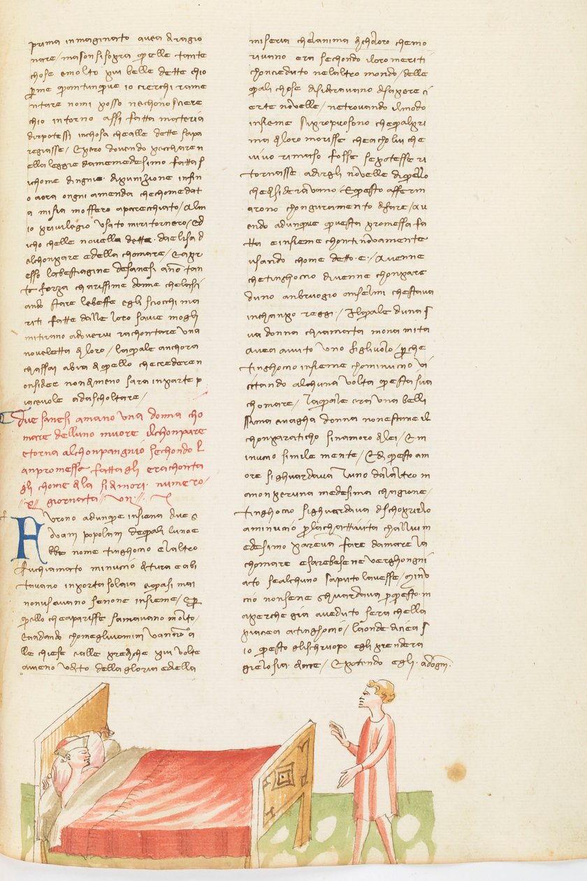 Decameron, De vrolijke vrouwen - Visioen van Meuccio di Tura , Zevende dag, kort verhaal 10. door Giovanni Boccaccio