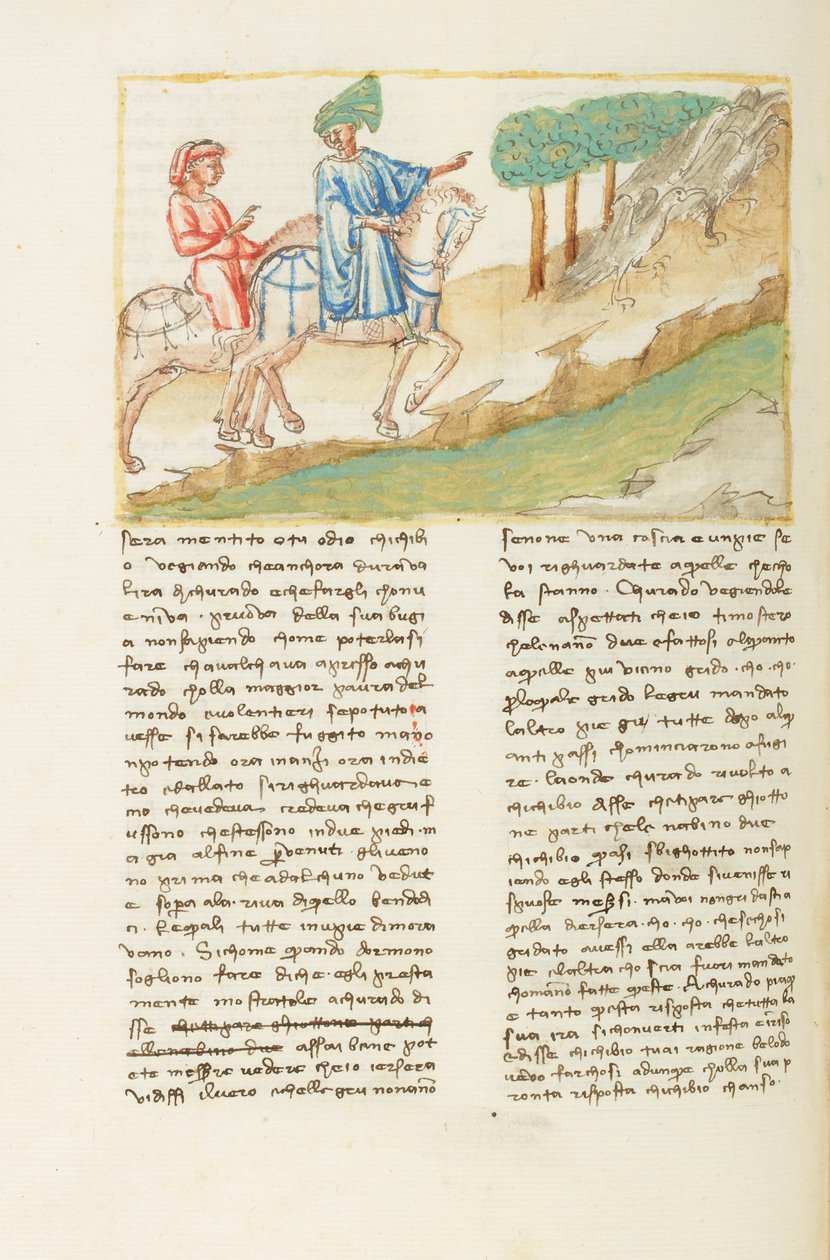 Decameron, Dat een echte vriend iets liefs is - Chichibio, Currado en de kraanvogels, Zesde dag, kort verhaal 4. door Giovanni Boccaccio