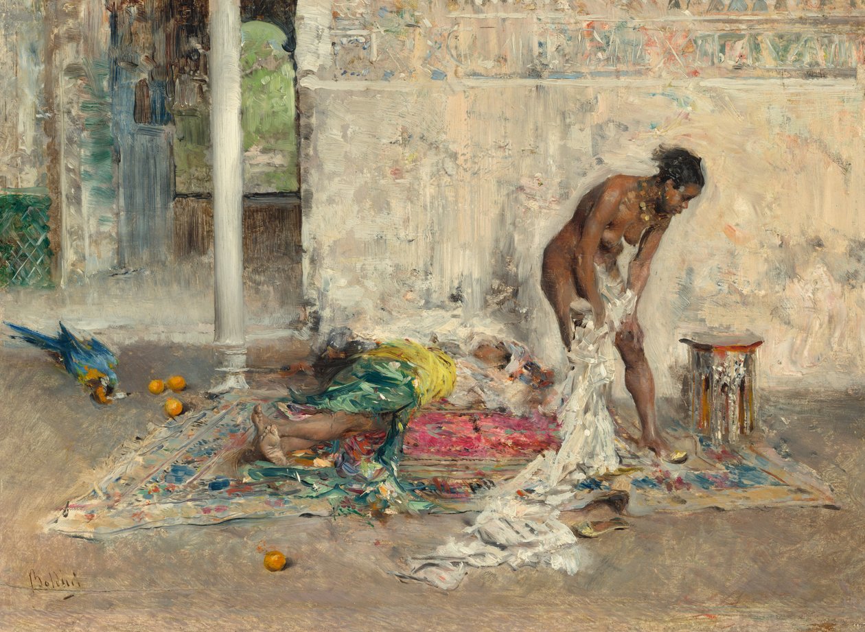 Na het bad door Giovanni Boldini