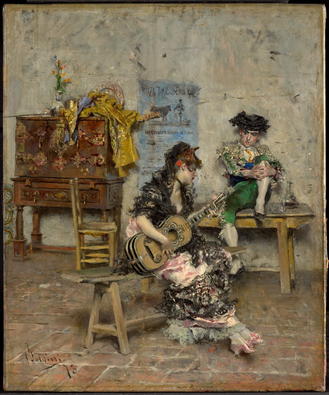 Gitarist door Giovanni Boldini