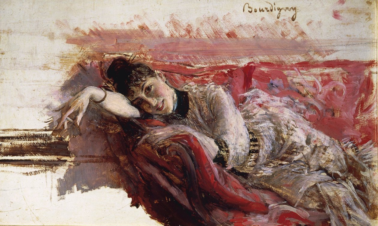 Italië, Florence, Portret van Alaide Banti door Giovanni Boldini
