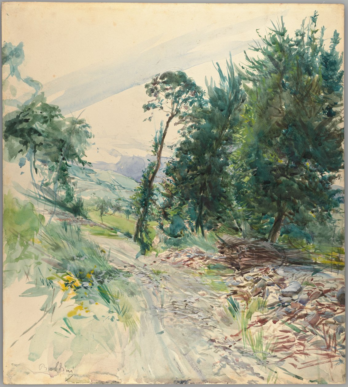 De weg door Giovanni Boldini