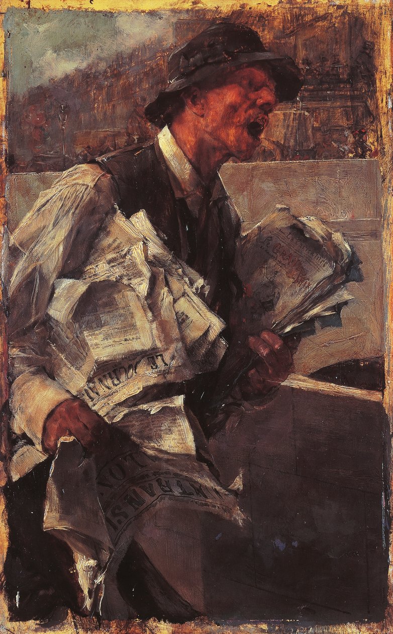 De Parijse krantenjongen door Giovanni Boldini
